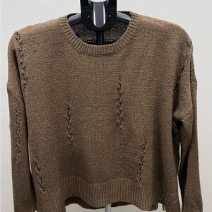 Illa Illa Oversized Knit Sweater – Brown, Women’s Size S